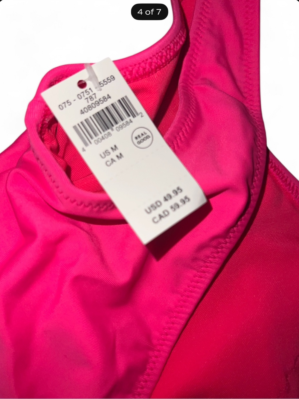 aerie Hot Pink 'Capricorn' One-Piece Cheekiest Swimsuit - Picture 4 of 7